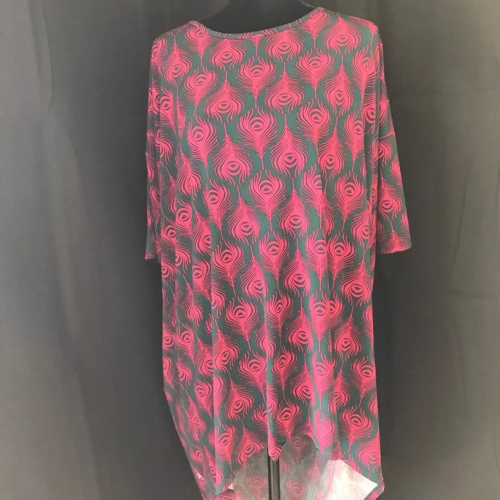Lularoe Irma peacock feather top